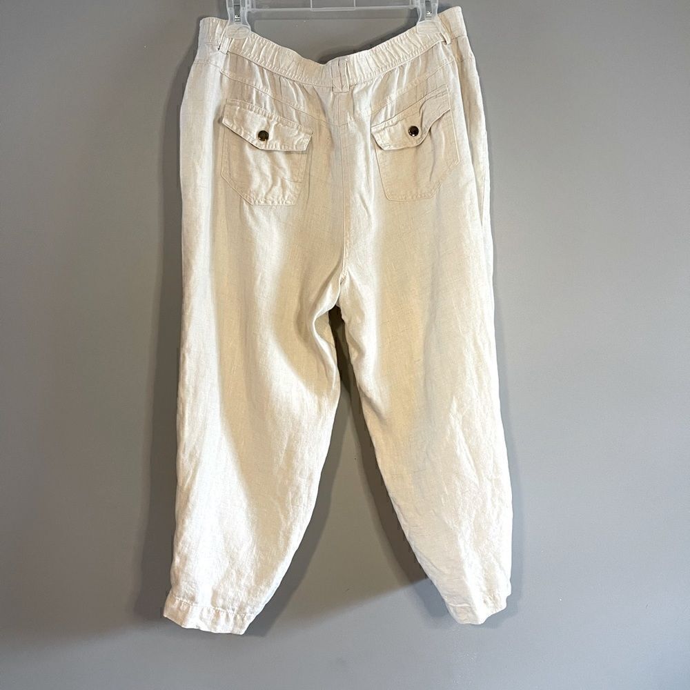 JM Collection Linen Capris | SZ 12 - Picture 2 of 11
